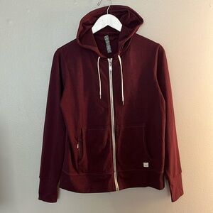 Vuori Burgundy Hoodie Sweatshirt